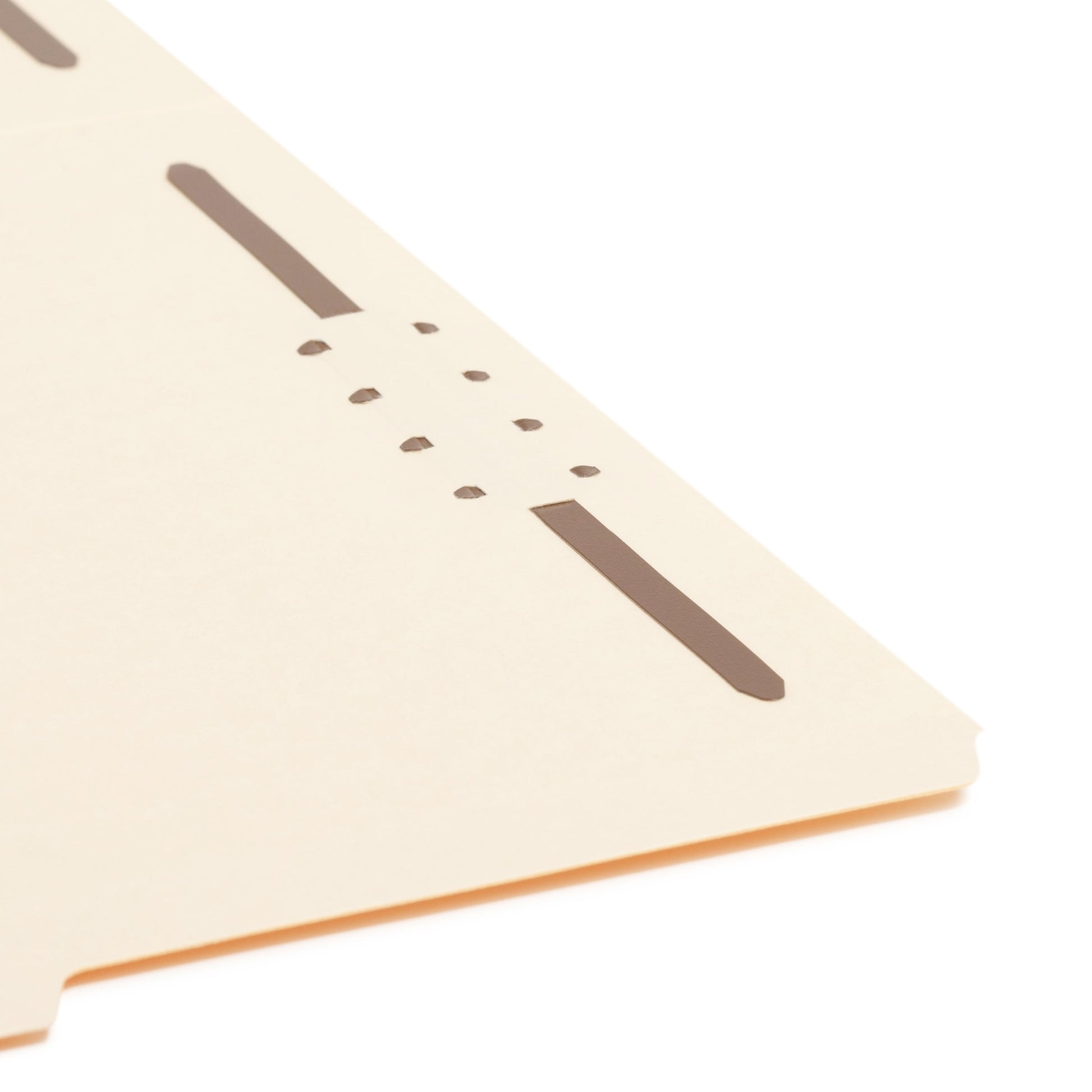 Reinforced Tab Fastener File Folders, 2/5-Cut Right of Center Tab, Manila Color, Letter Size, Set of 50, 086486145800