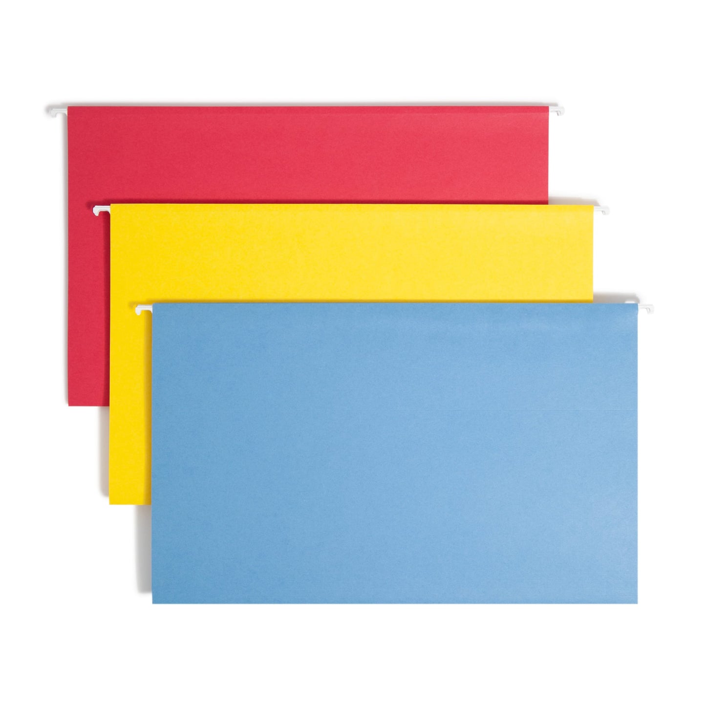 TUFF® Hanging File Folders with Easy Slide® Tabs, Assorted Colors Color, Legal Size, Set of 15, 086486641401