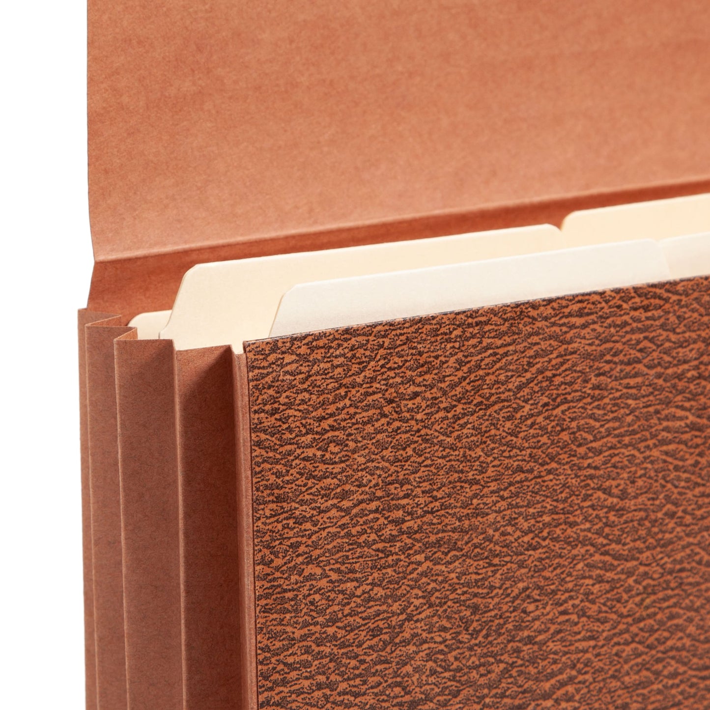 Redrope-Printed Expanding Wallets with Elastic Cord, Redrope Gusset, 3-1/2 Inch Expansion, Brown Color, Letter Size, Set of 10, 30086486713536