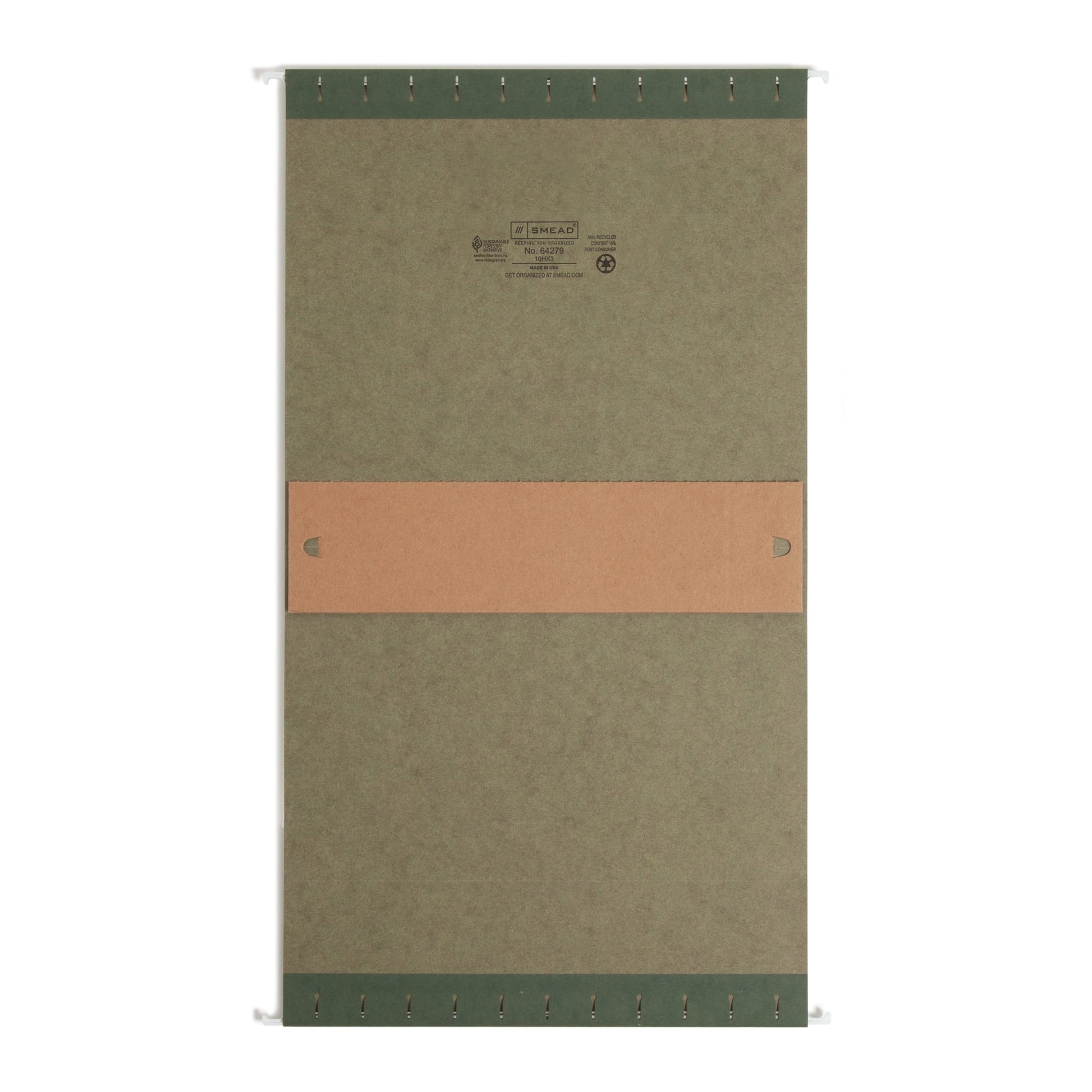 Hanging Box Bottom File Folders, 3 inch Expansion, Standard Green Color, Letter Size, Set of 25, 086486642798