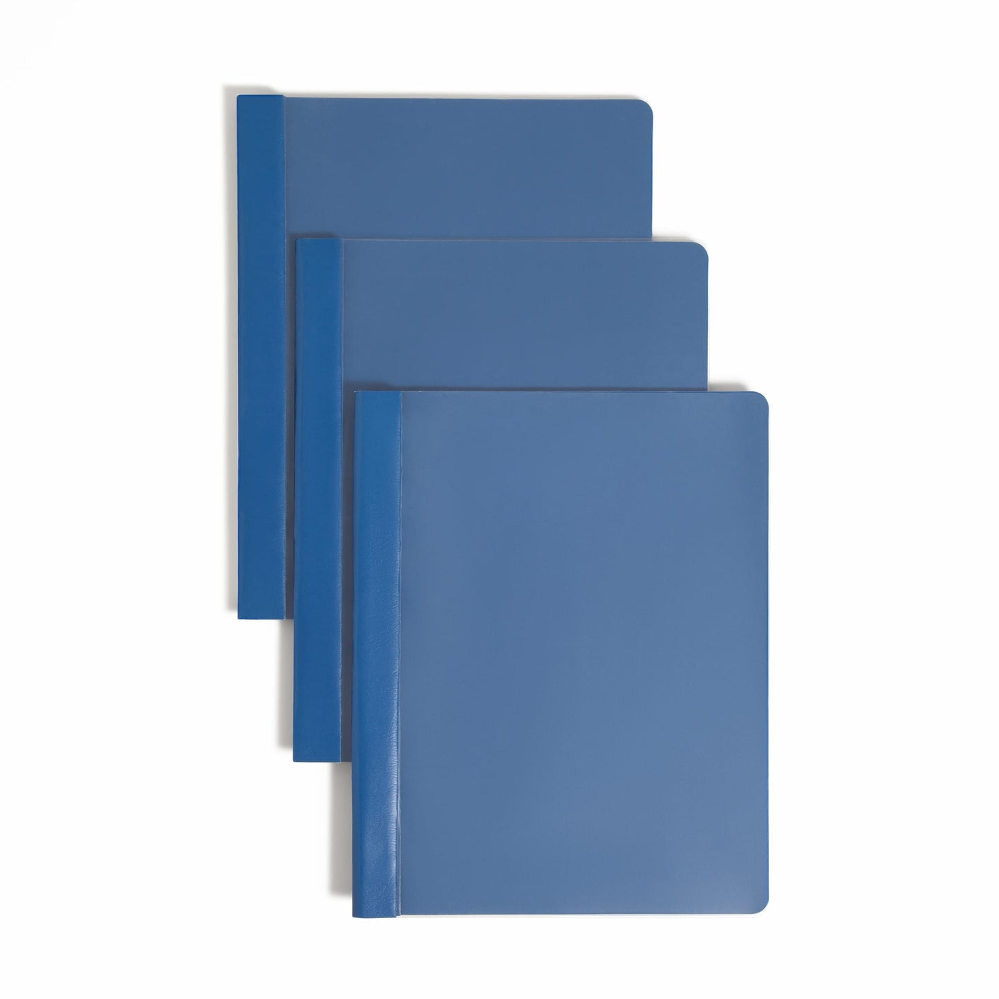 Heavyweight Paper Report Covers with Clear Front, Dark Blue Color, Letter Size, Set of 25, 30086486874558