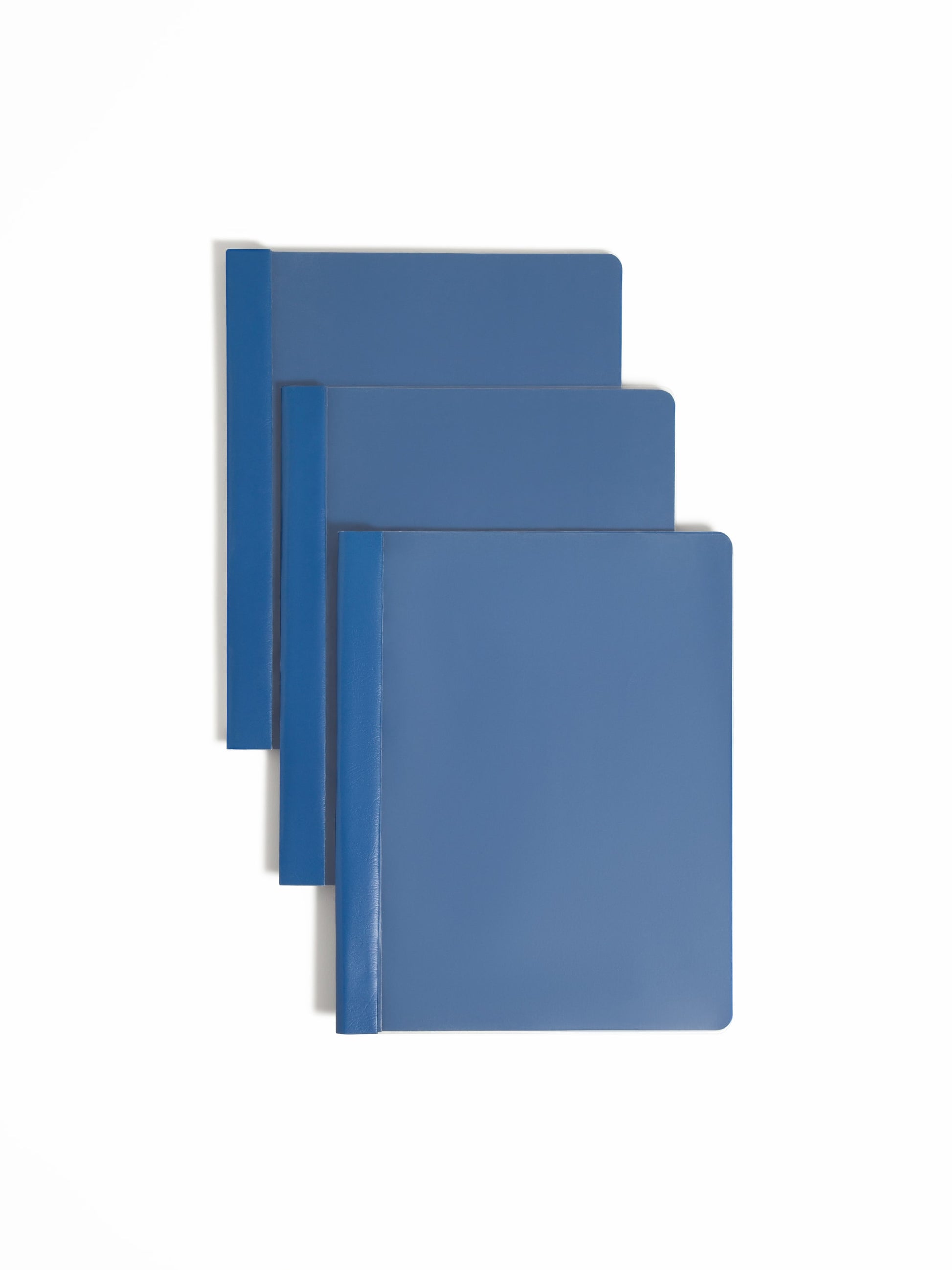 Heavyweight Paper Report Covers with Clear Front, Dark Blue Color, Letter Size, Set of 25, 30086486874558
