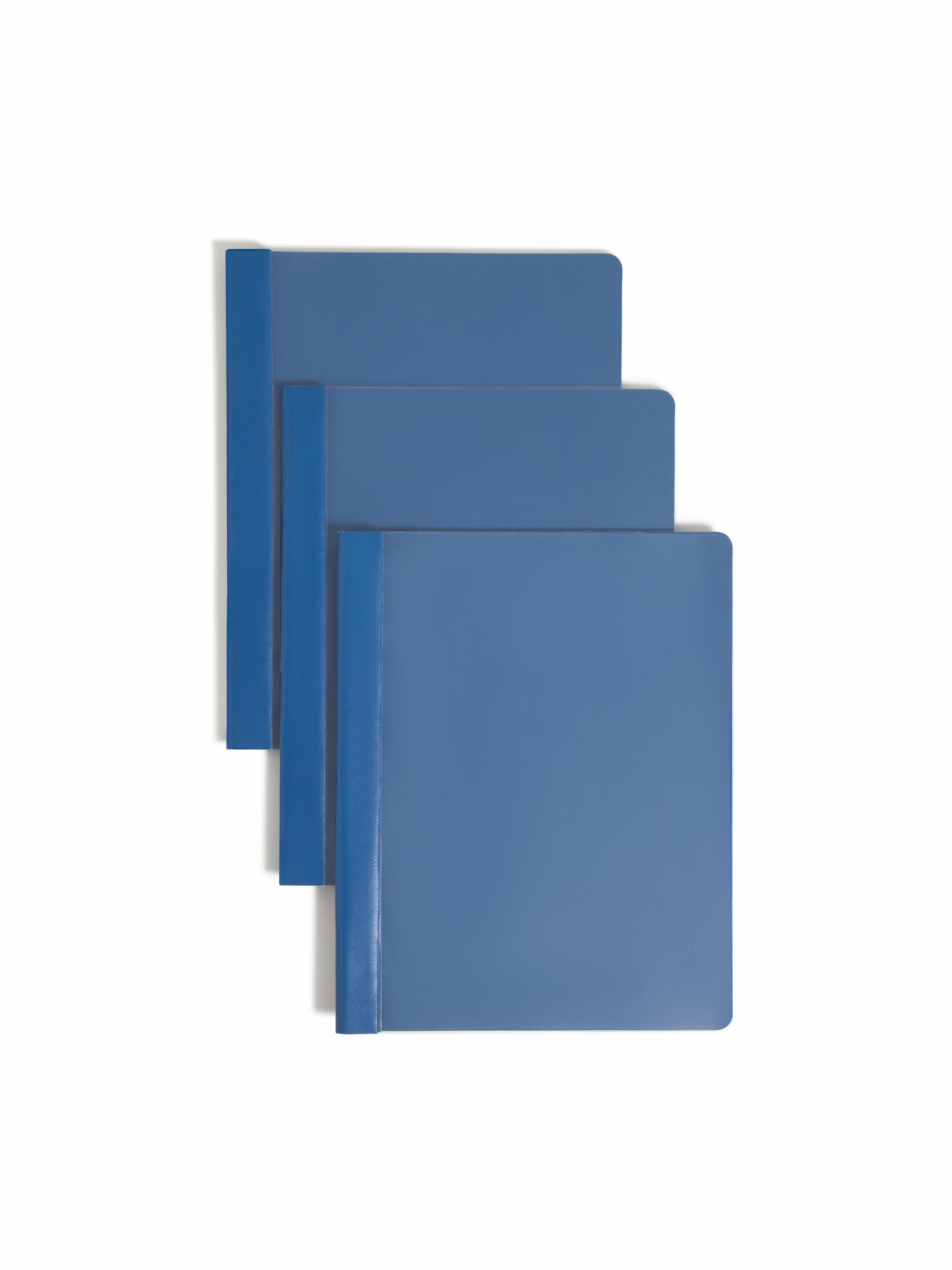Heavyweight Paper Report Covers with Clear Front, Dark Blue Color, Letter Size, Set of 0, 30086486874558
