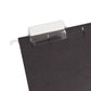 Standard Hanging File Folders with 1/5-Cut Tabs, Black Color, Letter Size, Set of 25, 086486640626