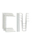Adjustable Hanging File Folder Frame, Ecommerce Packaging, White Color, Letter Size, Set of 1, 086486648516