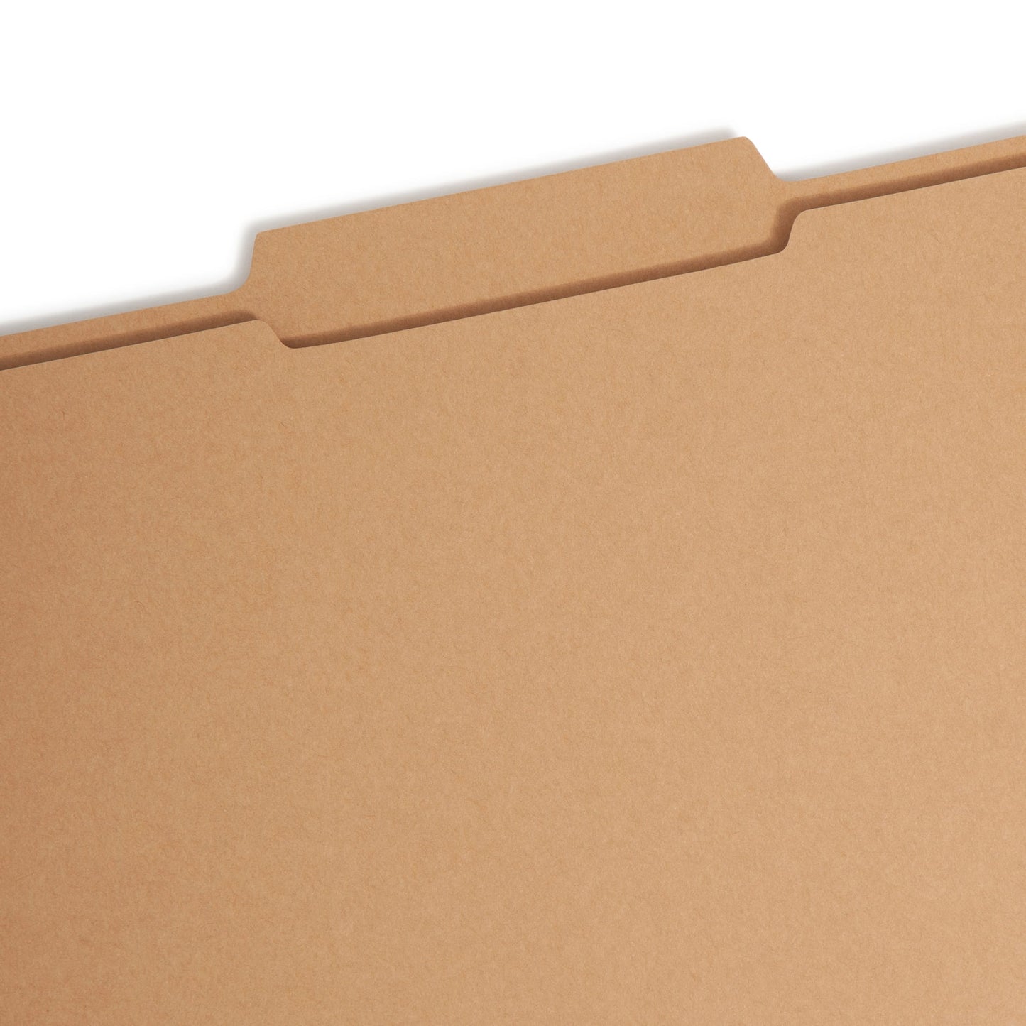 Reinforced Tab Fastener File Folders, 2/5-Cut Right of Center Tab, Kraft Color, Letter Size, Set of 50, 086486148801