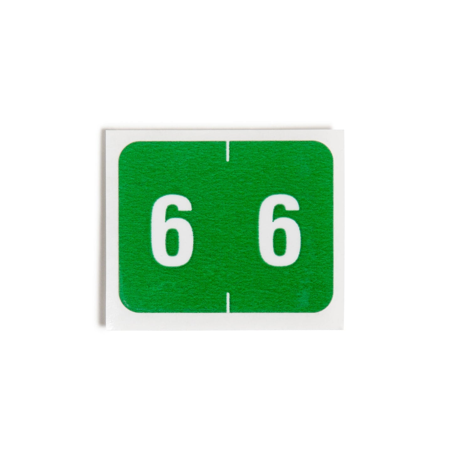 DCCRN Color-Coded Numeric Labels - Rolls, Green Color, 1-1/4" X 1" Size, Set of 500, 086486673464