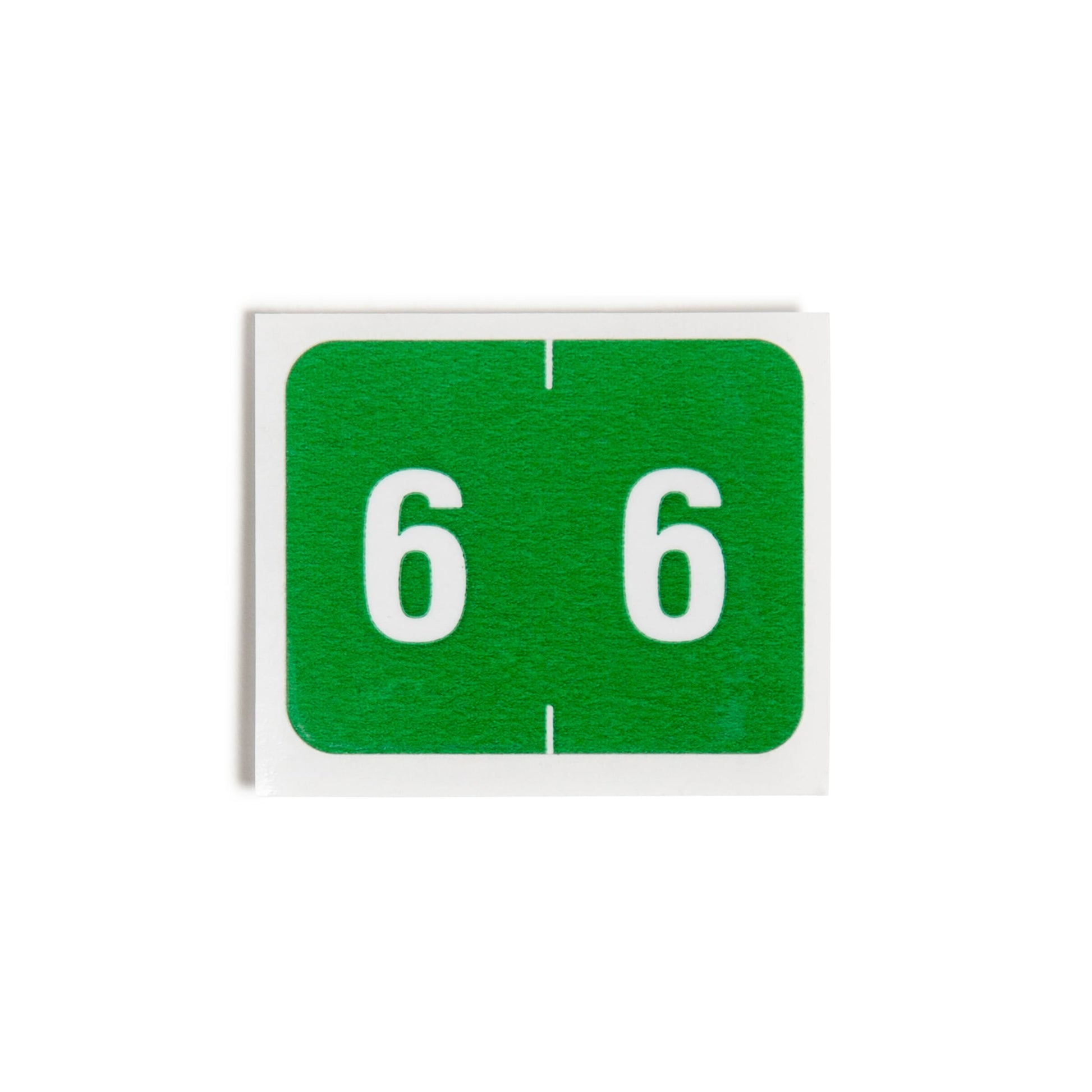 DCCRN Color-Coded Numeric Labels - Rolls, Green Color, 1-1/4" X 1" Size, Set of 500, 086486673464