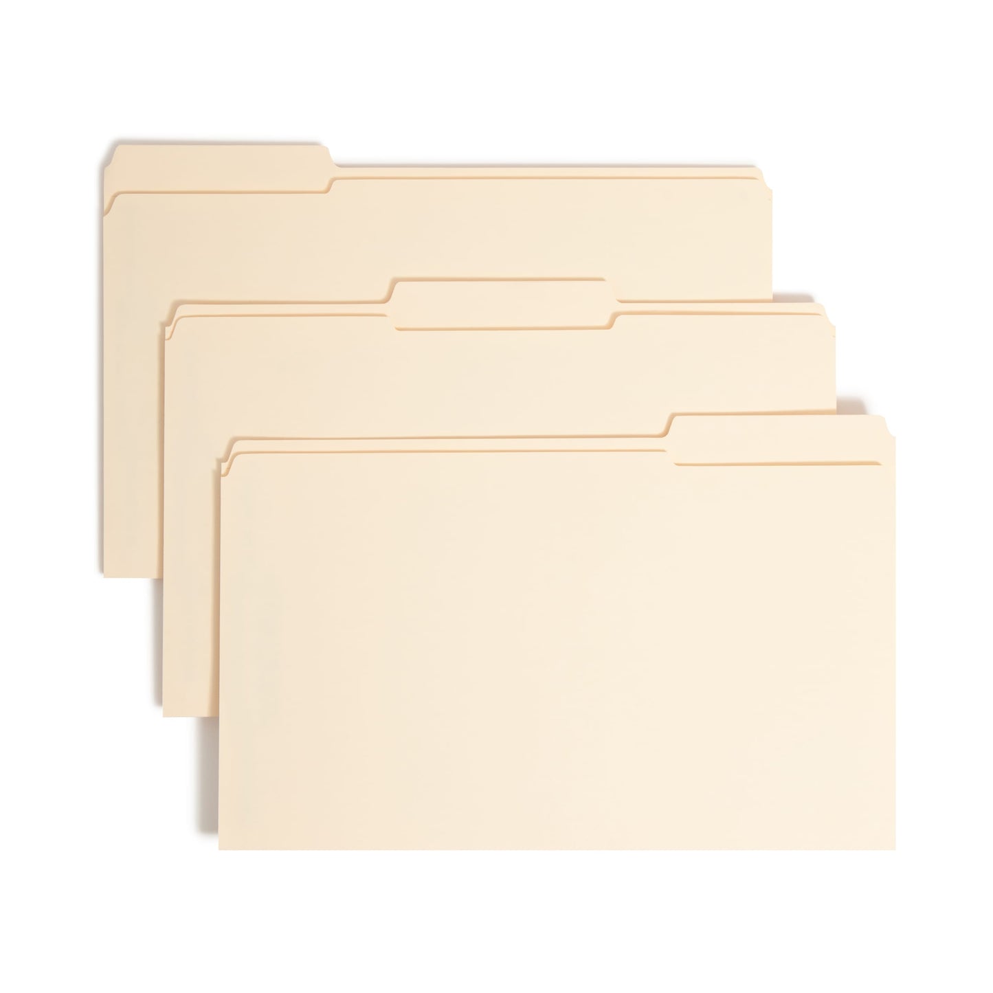 SafeSHIELD® Reinforced Tab Fastener File Folders, Manila Color, Legal Size, Set of 50, 086486195553