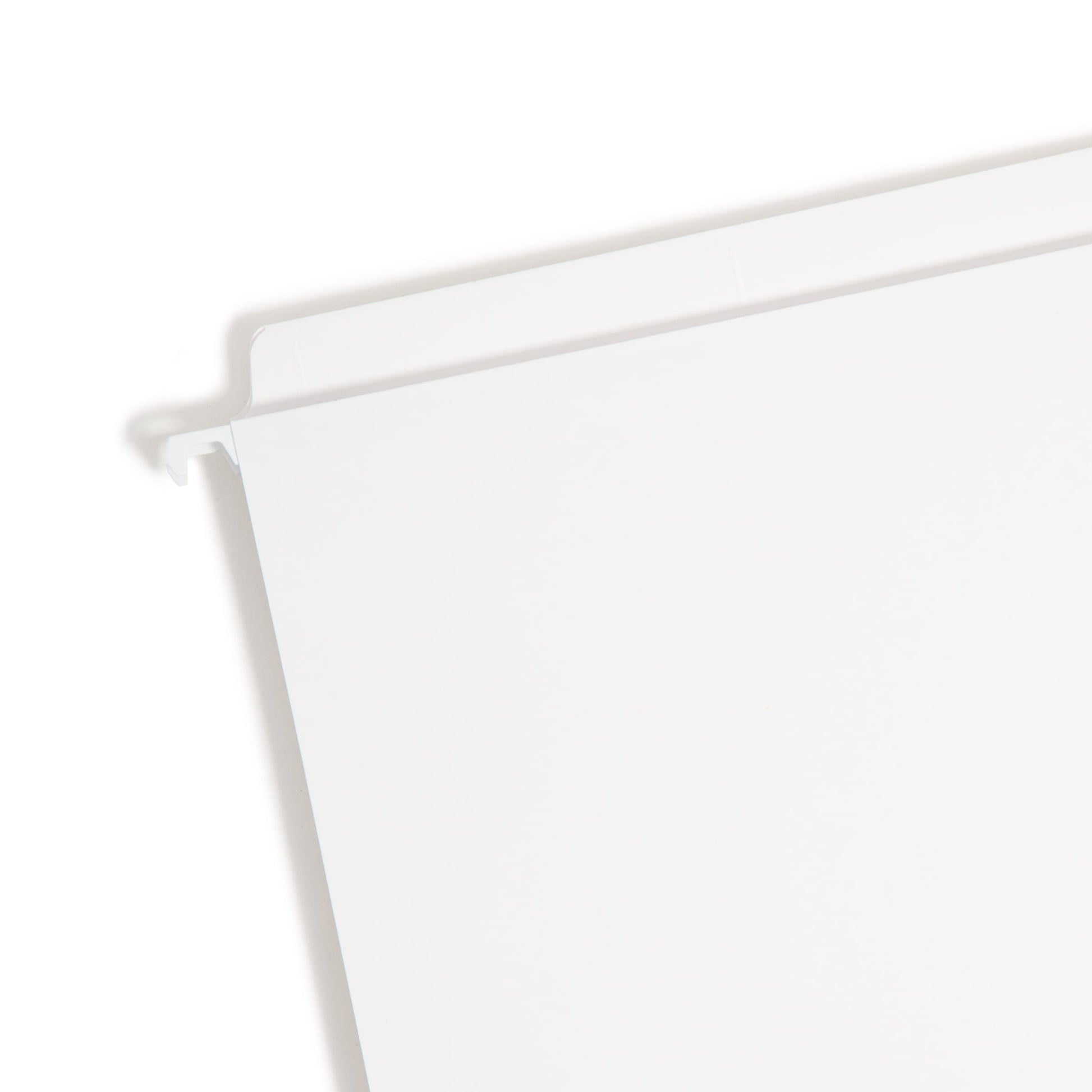 FasTab® Hanging File Folders, Straight-Cut Tab, White Color, Letter Size, Set of 20, 086486641029