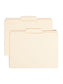 Reinforced Tab File Folders, 1/3-Cut Center Tab, Manila Color, Letter Size, Set of 100, 086486103367