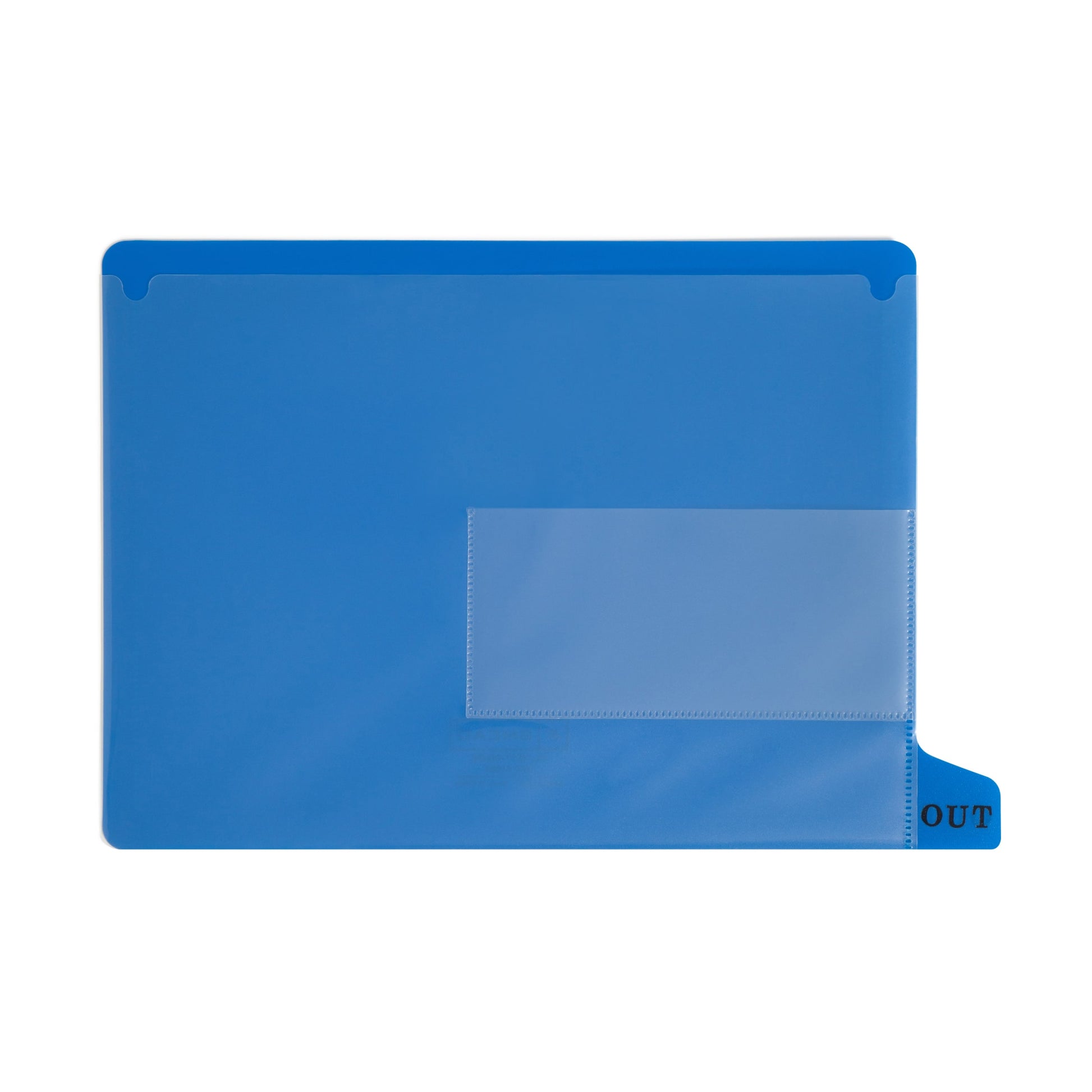 Poly End Tab Out-Guides, Blue Color, Letter Size, Set of 25, 086486619516
