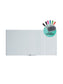 Frameless Glass Magnetic Dry Erase Board, White, 70" x 35", 6 x 3, White, 70" X 35" Size, Set of 1, 817894023004