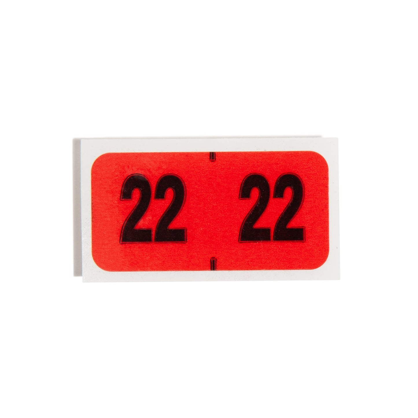 ETYJ Color-Coded Year Labels, Red Color, 1-1/2" X 3/4" Size, Set of 50, 086486683227