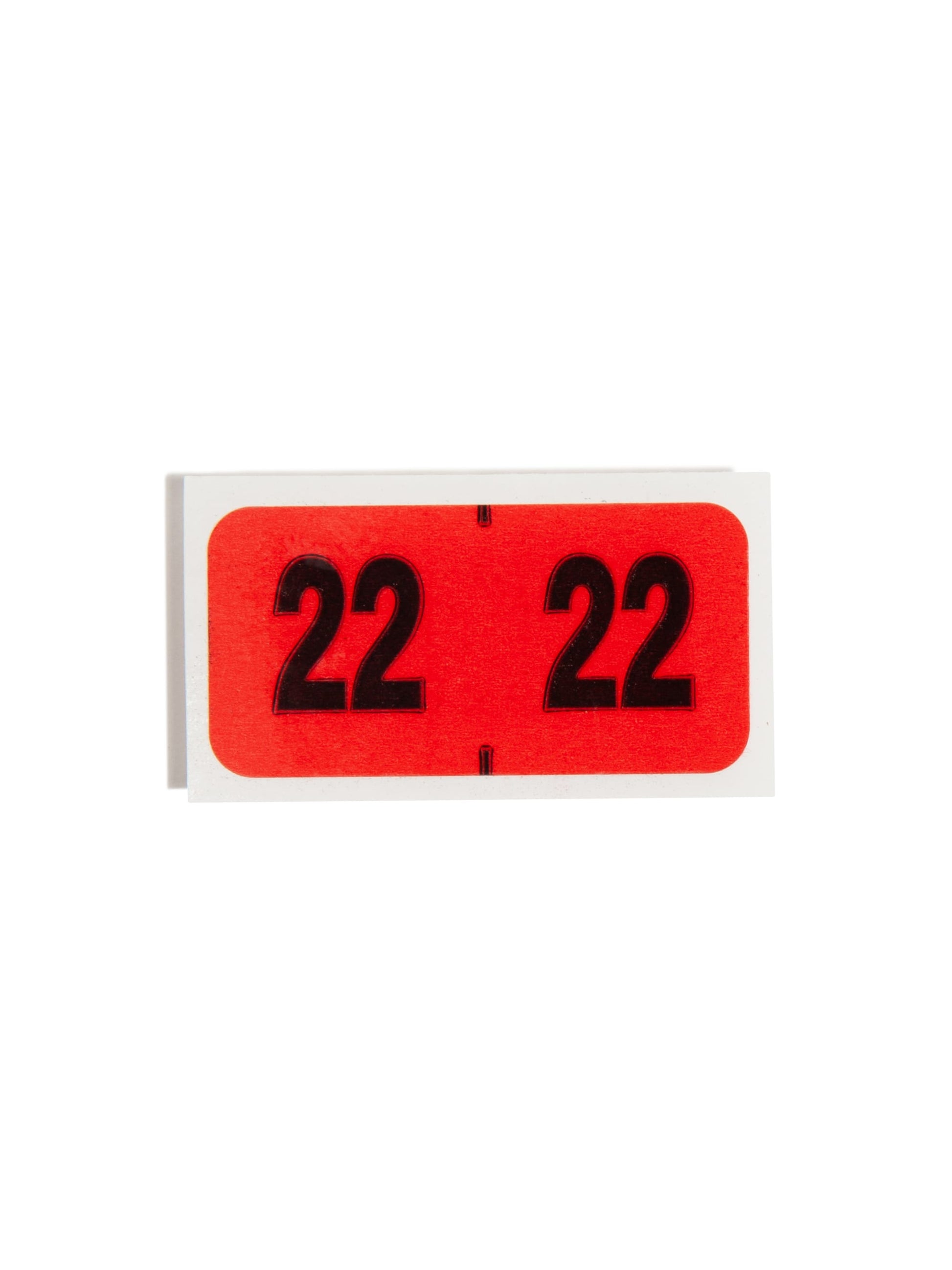 ETYJ Color-Coded Year Labels, Red Color, 1-1/2" X 3/4" Size, Set of 50, 086486683227