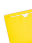 Colored File Jackets, Reinforced Straight-Cut Tab, No Expansion, Yellow Color, Letter Size, Set of 100, 30086486755116