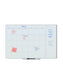 Floating Glass Non-Magnetic DE Calendar Board, White, 35" x 23", 3 x 2, White, 35" X 23" Size, Set of 1, 817894027750