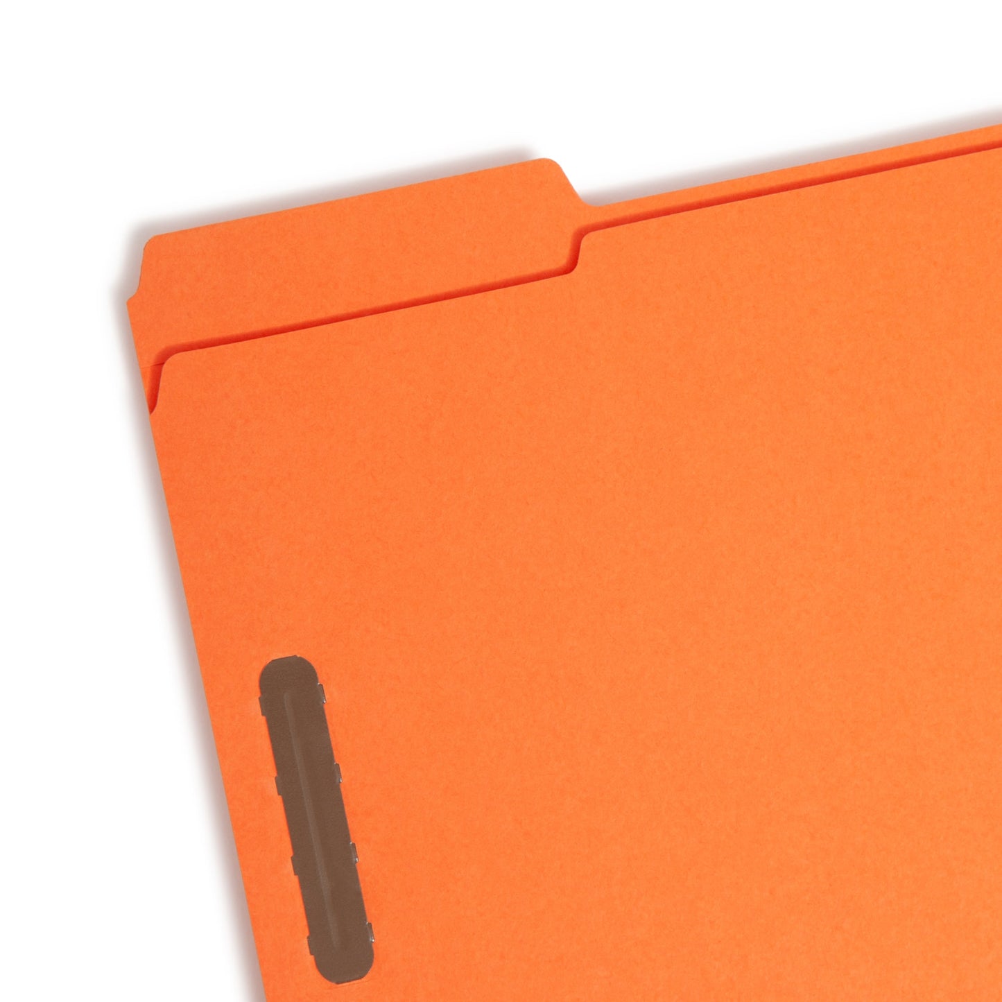 Reinforced Tab Fastener File Folders, 1/3-Cut Tab, 2 Fasteners, Orange Color, Letter Size, Set of 50, 086486125406