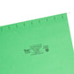 Standard Hanging File Folders with 1/5-Cut Tabs, Green Color, Letter Size, Set of 25, 086486640619
