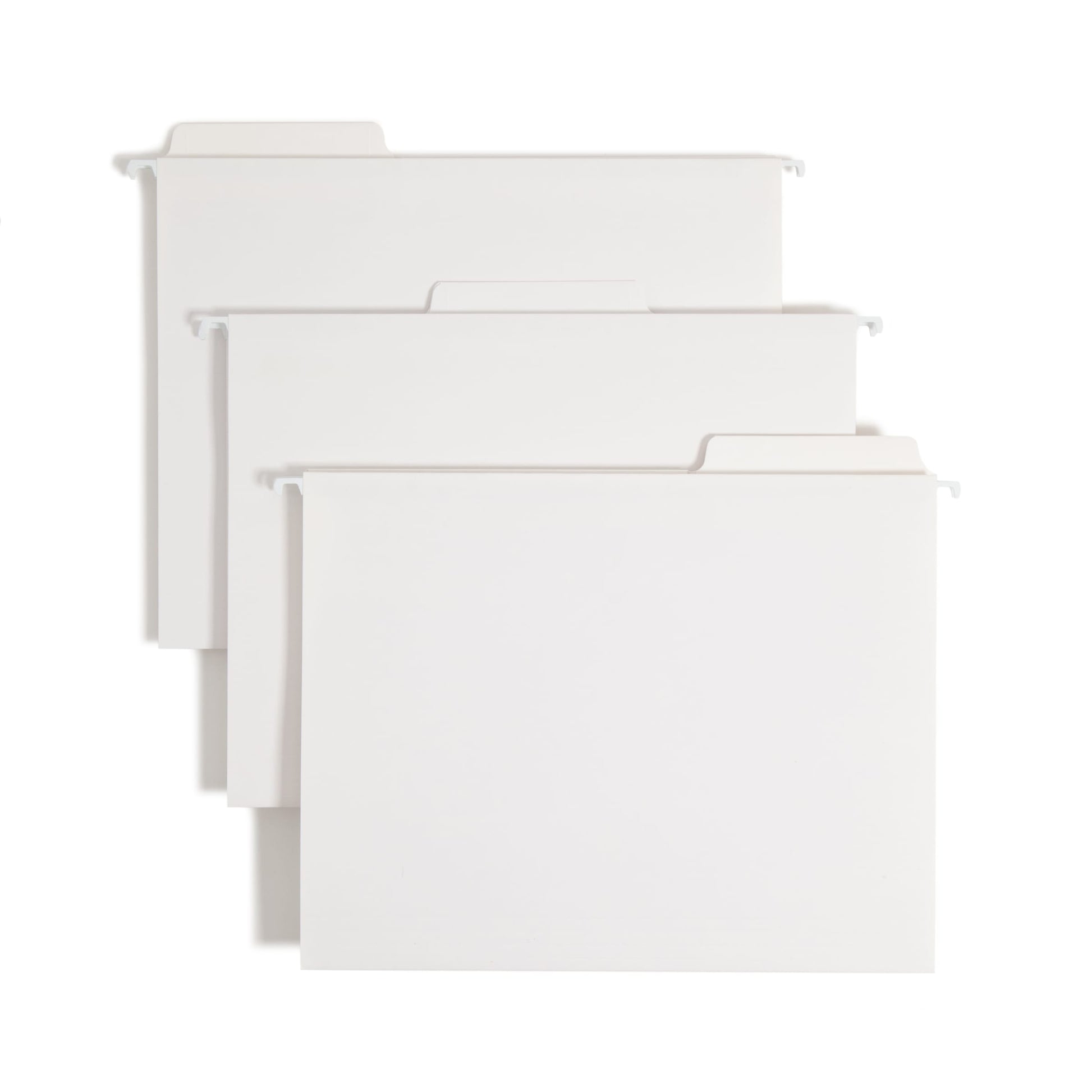 FasTab® Hanging File Folders, 1/3-Cut Tab, White Color, Letter Size, Set of 20, 086486640022