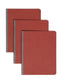 Premium Pressboard Report Covers, Metal Prong with Compressor, Side Fastener, 3 inch Expansion, 1 Fastener, Red Color, Letter Size, 