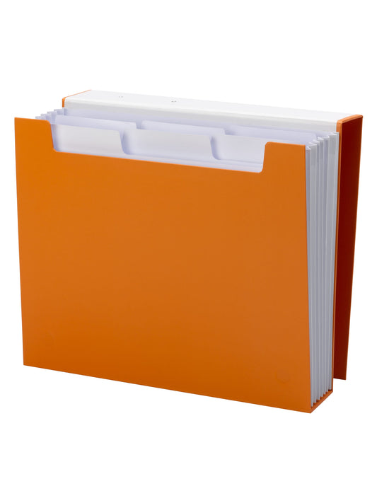 Bookshelf Organizer with SuperTab®, Orange Color, Letter Size, 