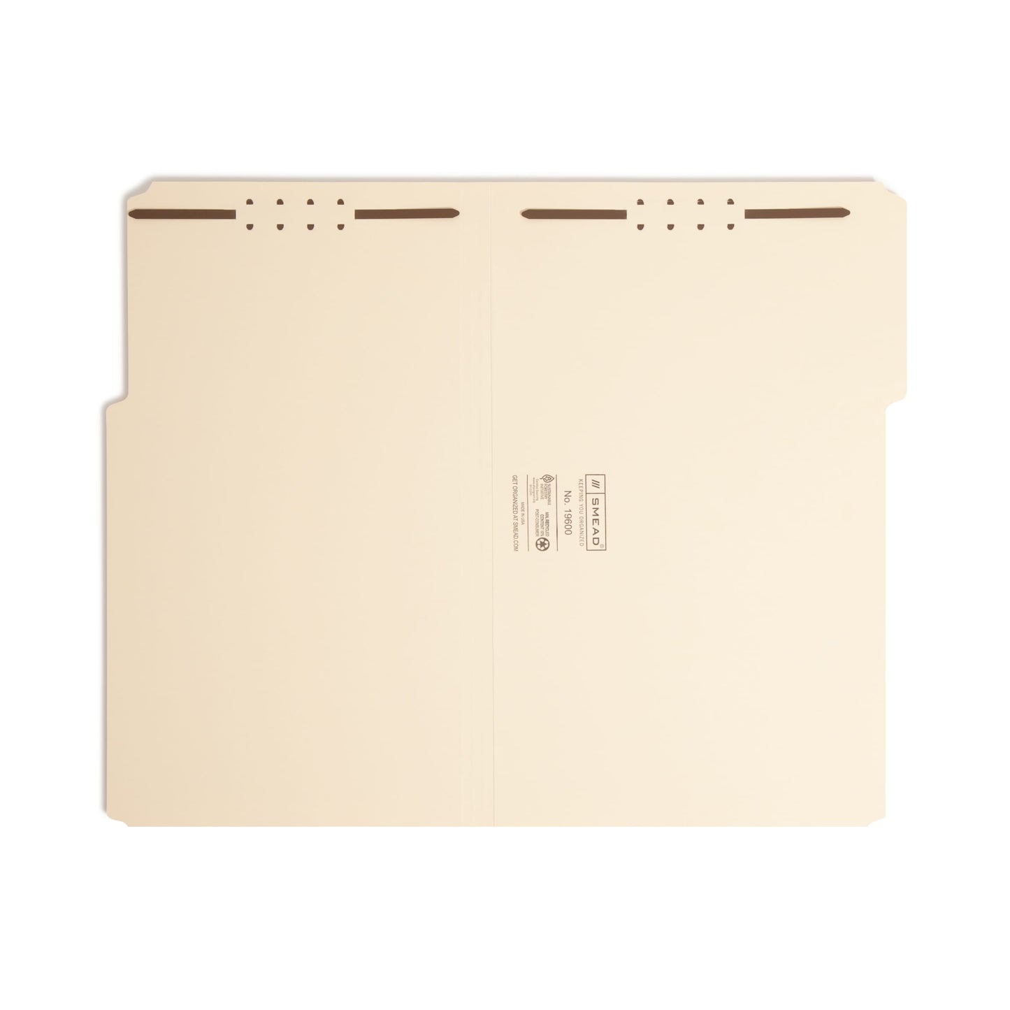 Heavyweight Fastener File Folders, Manila Color, Legal Size, Set of 50, 086486196000