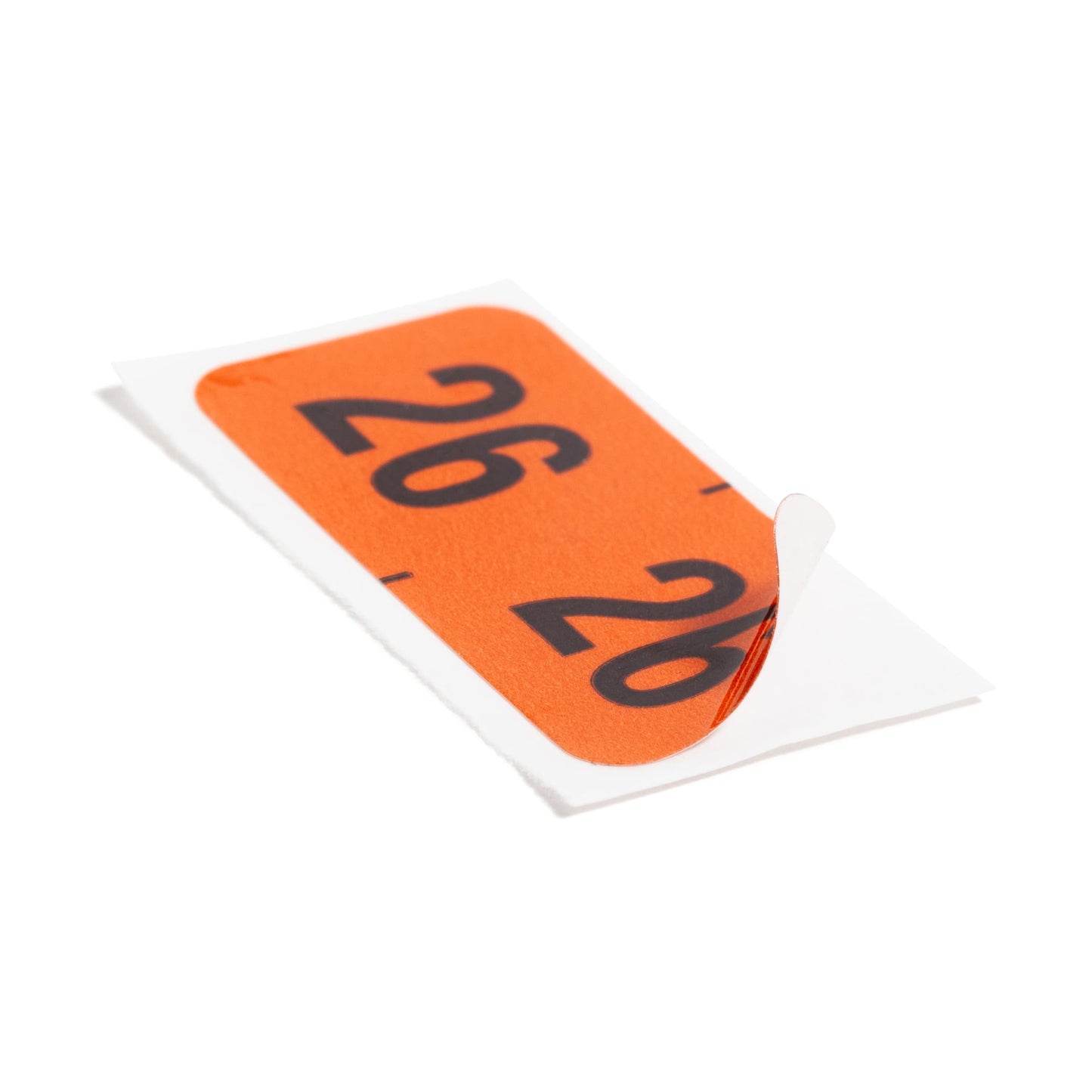 ETYJ Color-Coded Year Labels, Orange Color, 1-1/2" X 3/4" Size, Set of 50, 086486683265