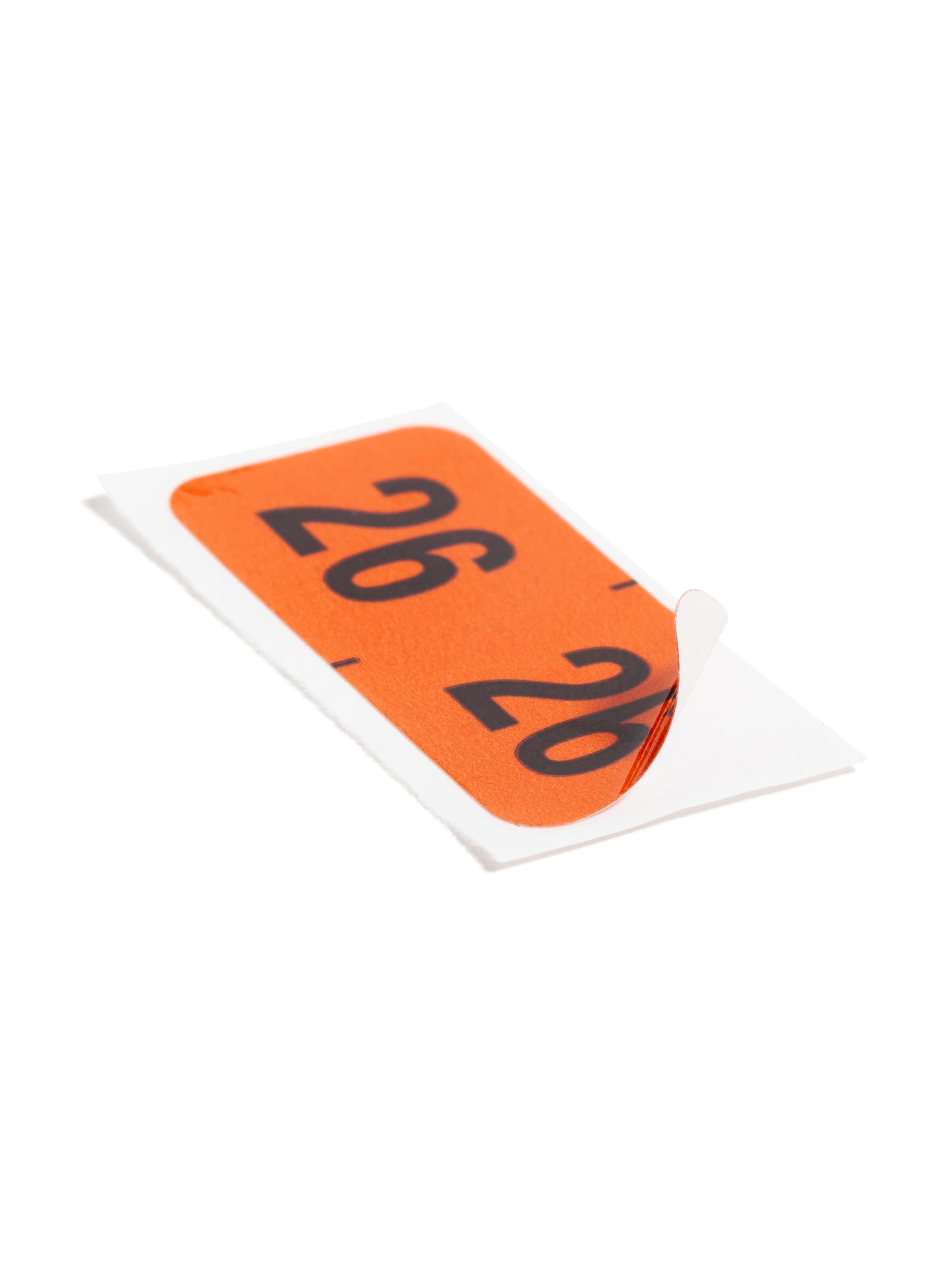 ETYJ Color-Coded Year Labels, Orange Color, 1-1/2" X 3/4" Size, Set of 50, 086486683265