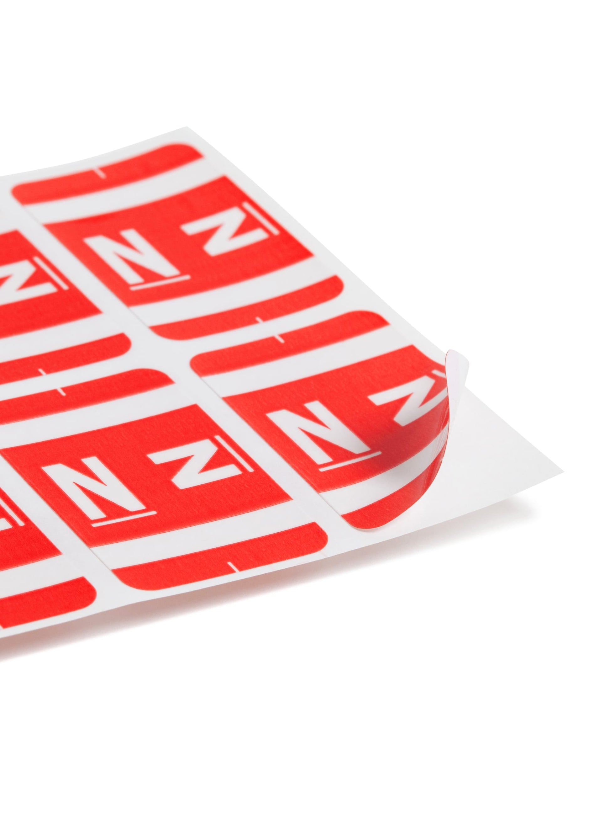 AlphaZ® ACCS Color Coded Alphabetic Labels - Sheets, Red Color, 1" X 1-5/8" Size, Set of 100, 086486671842