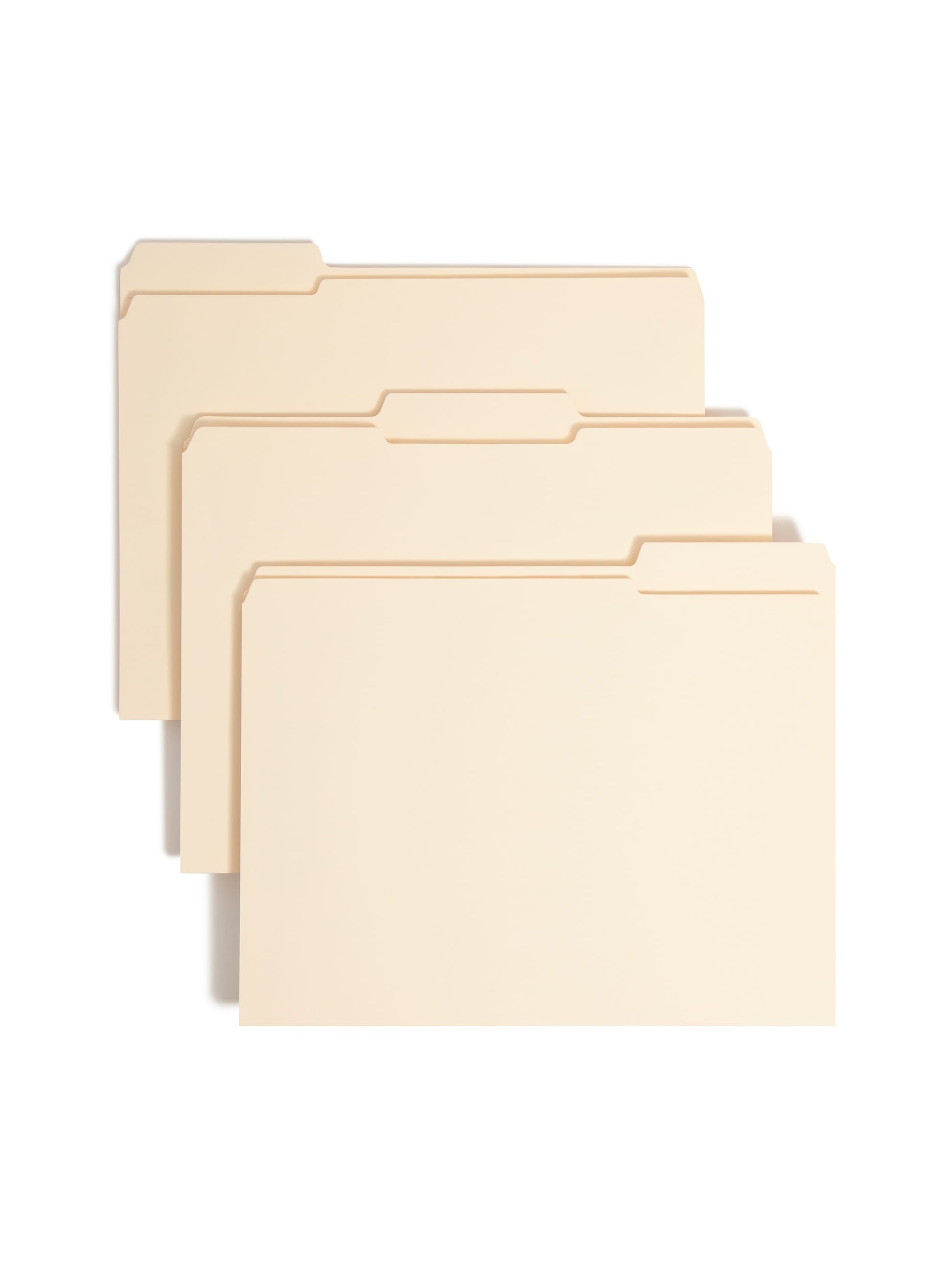 Reinforced Tab Fastener File Folders, 1 1/2 inch Expansion, 1/3-Cut Tab, Manila Color, Letter Size, Set of 50, 086486145954
