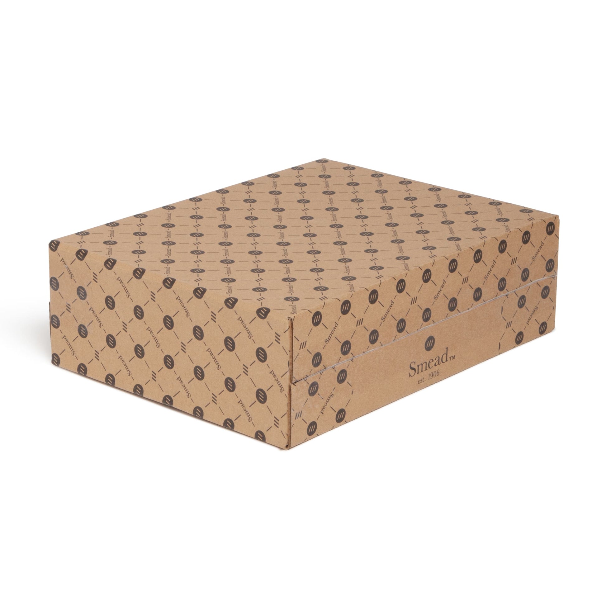 Flip Top Box, Beige Color, 13" X 9.4" X 3.7" Size, Set of 1, 086486702324