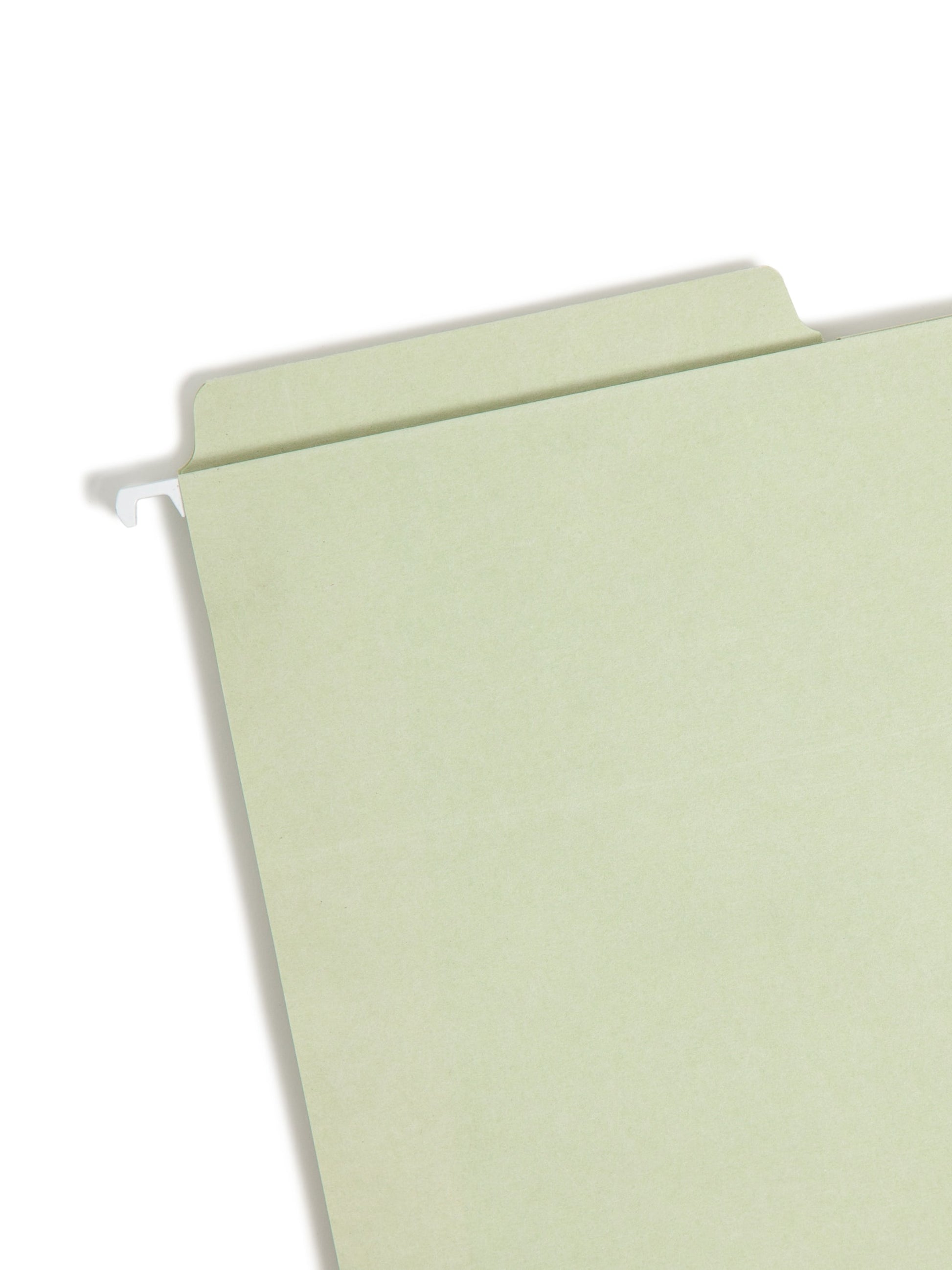 FasTab®/SafeSHIELD® Hanging File Fastener Folders, 1/3-Cut Tab, Moss Green Color, Legal Size, Set of 18, 086486651707