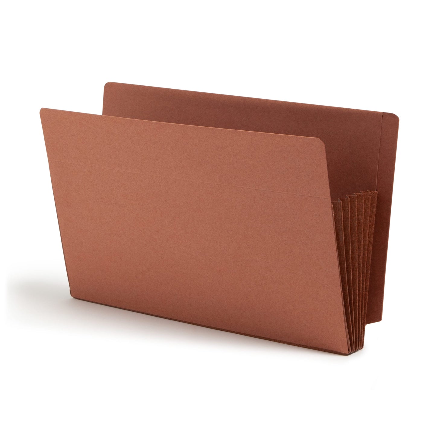 TUFF® Extra-Wide Reinforced End Tab File Pockets, Straight-Cut Tab, 5-1/4 inch Expansion, Redrope Color, Extra Wide Legal Size, Set of 10, 30086486747906