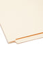 Shelf-Master® Reinforced Tab End Tab File Folders, Straight-Cut Tab, Manila Color, Letter Size, Set of 100, 086486245005