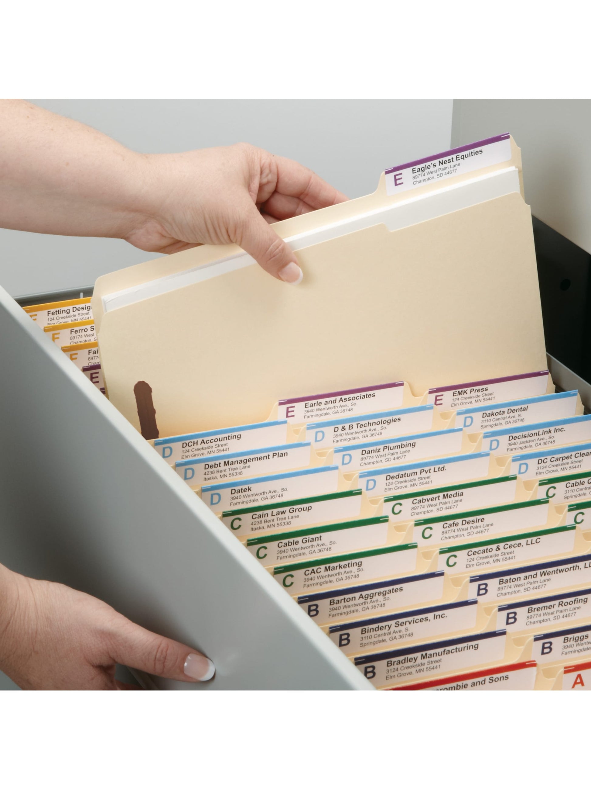 Reinforced Tab Fastener File Folders, 1/3-Cut Tab, 2 FastenersReinforced Tab Fastener File Folders, 1/3 Cut, Manila, Letter, Manila, Letter Size, Set of 50, 086486145374