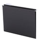 Standard Hanging File Folders with 1/5-Cut Tabs, Black Color, Letter Size, Set of 25, 086486640626