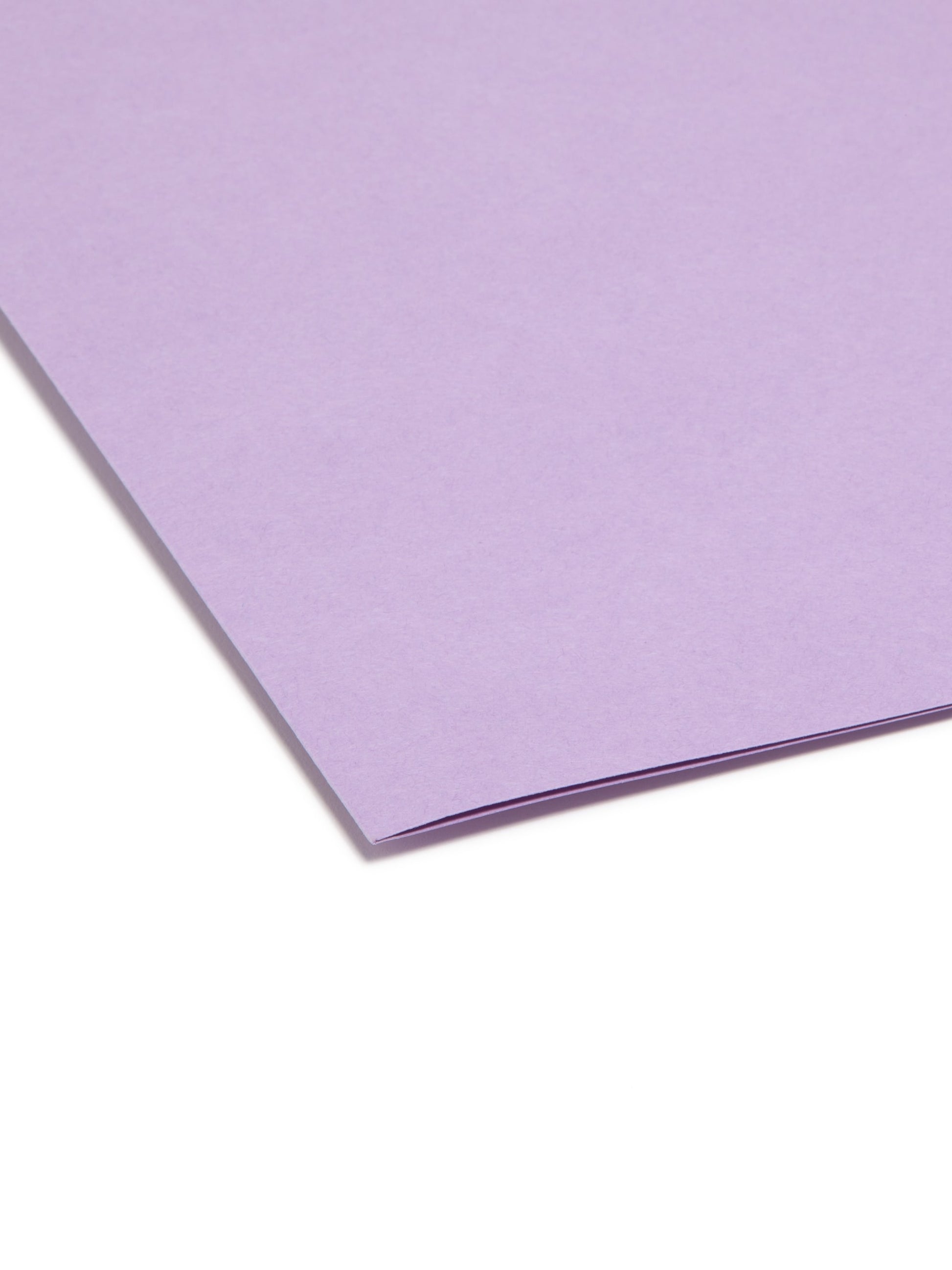 Reinforced Tab File Folders, Straight-Cut Tab, Lavender Color, Letter Size, Set of 100, 086486124102