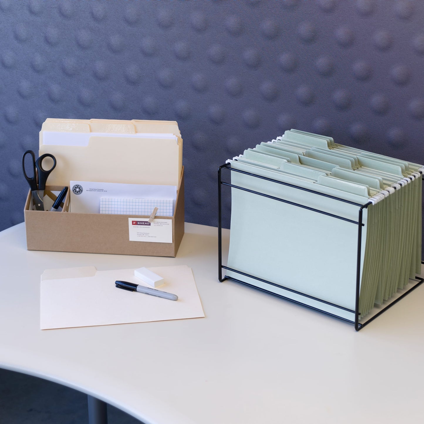 Erasable FasTab® Hanging File Folders, Moss Green Color, Letter Size, Set of 20, 086486640329