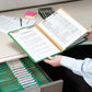 Pressboard Classification File Folders, 2 Dividers, 2 inch Expansion, Green Color, Letter Size, Set of 5, 086486140577