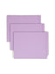 Shelf-Master® Reinforced Tab End Tab File Folders, Straight-Cut Tab, Lavender Color, Letter Size, Set of 100, 086486254106