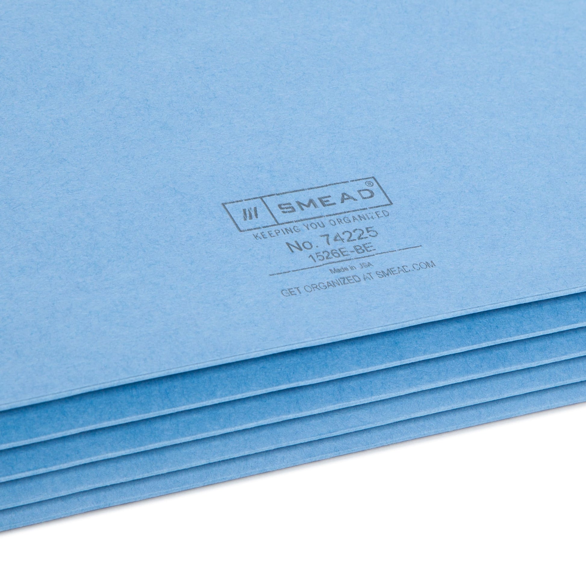 File Pockets, 3-1/2 inch Expansion, Straight-Cut Tab, Blue Color, Legal Size, Set of 25, 30086486742253