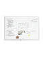 Metal Frame Dry Erase Board, Silver, White, 47" x 70", 6 x 4, White, 47" X 70" Size, Set of 1, 812296020736