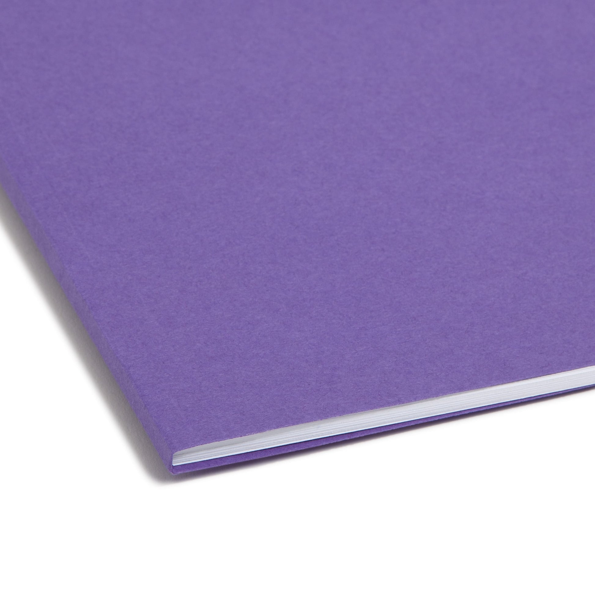 Reinforced Tab Fastener File Folders, 1/3-Cut Tab, 2 Fasteners, Purple Color, Letter Size, Set of 50, 086486130400