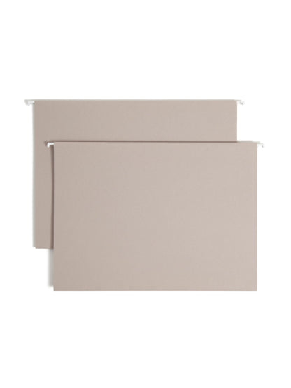 TUFF® Hanging Box Bottom File Folders with Easy Slide® Tabs, 3 inch Expansion, Gray Color, Legal Size, Set of 1, 086486643412