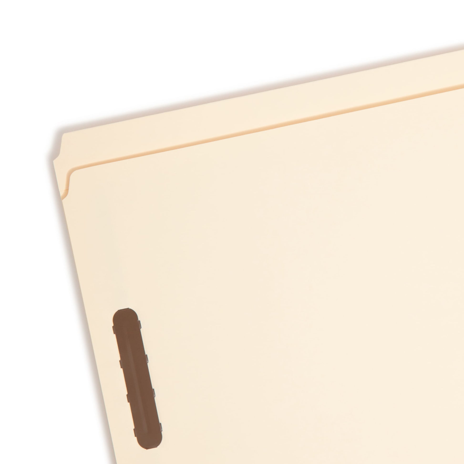 Reinforced Tab Fastener File Folders, Straight-Cut Tab, 2 Fasteners, Manila Color, Letter Size, Set of 50, 086486145138