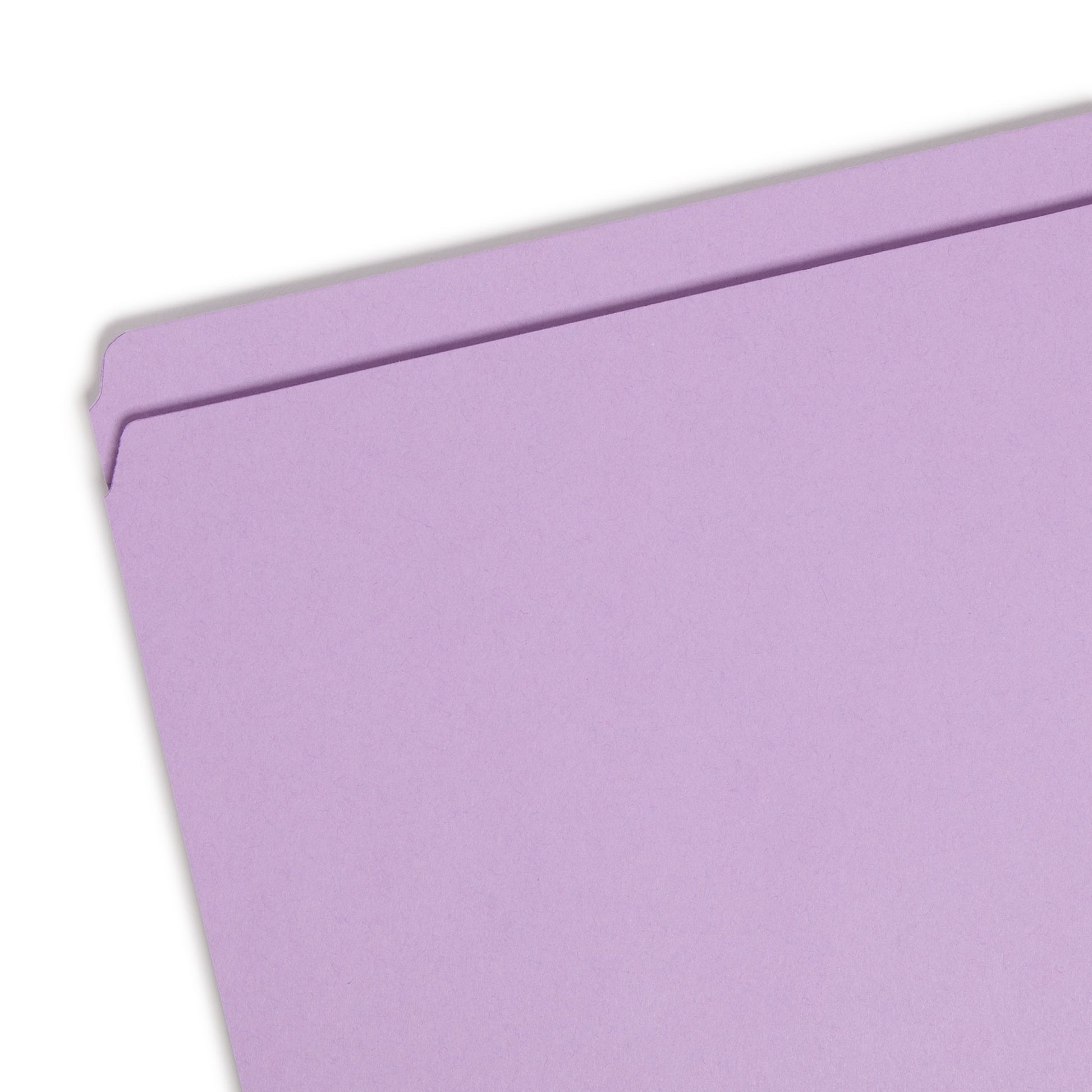 Reinforced Tab File Folders, Straight-Cut Tab, Lavender Color, Legal Size, Set of 100, 086486174107