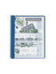 Heavyweight Paper Report Covers with Clear Front, Dark Blue Color, Letter Size, Set of 25, 30086486874558