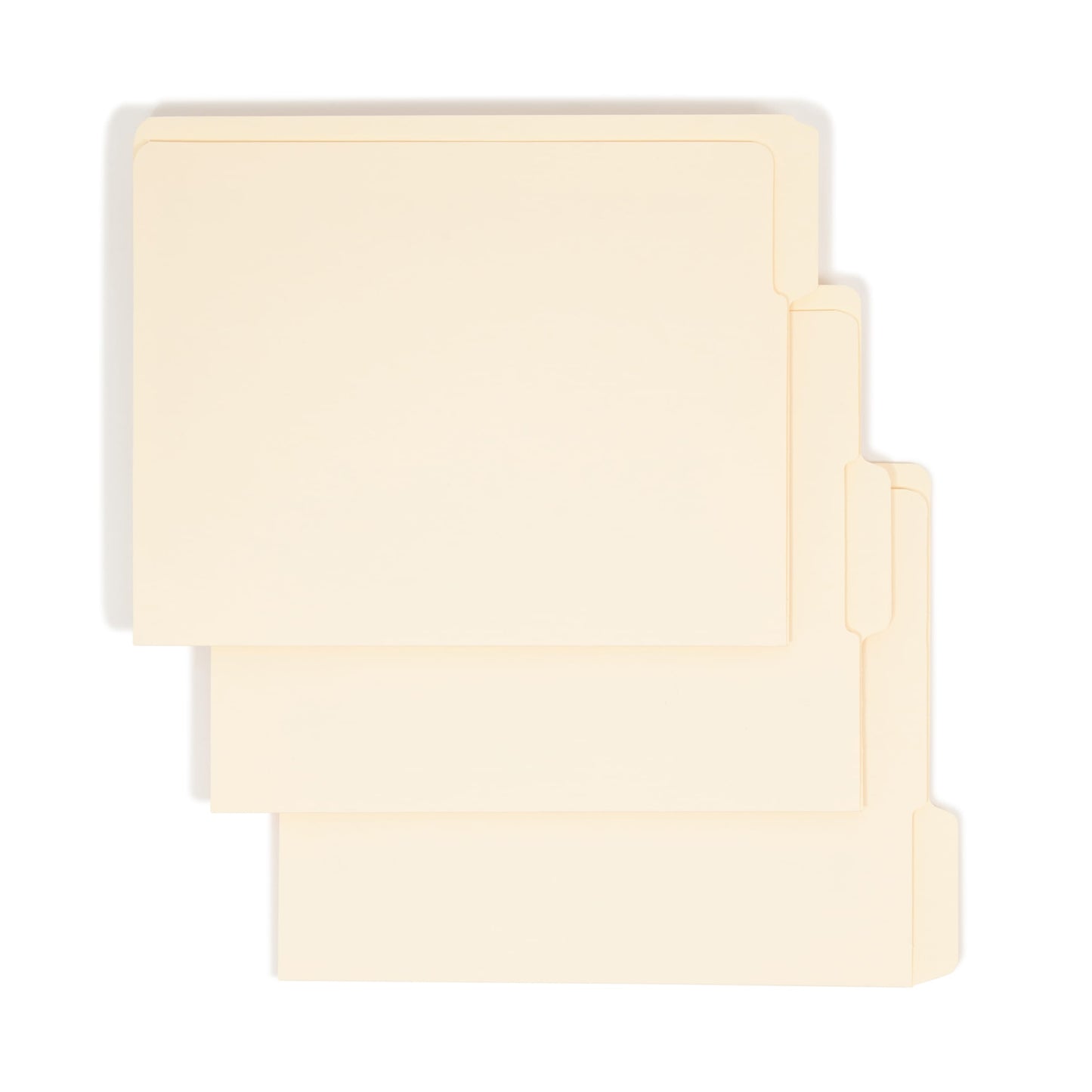 Standard End Tab File Folders, 1/3-Cut Tab, Manila Color, Letter Size, Set of 100, 086486241304