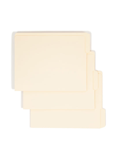 Standard End Tab File Folders, 1/3-Cut Tab, Manila Color, Letter Size, Set of 100, 086486241304